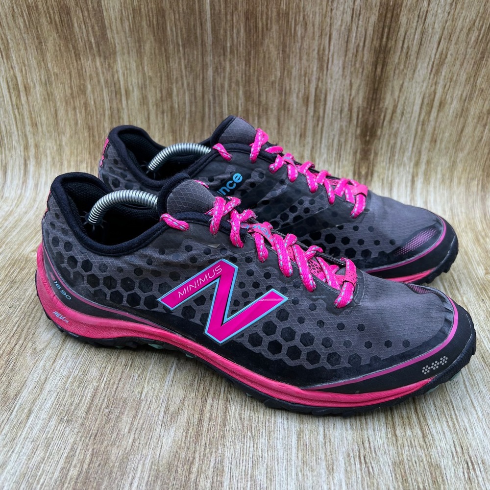 New Balance 1690 Minimus Women's Size 9.5 Trail Running Shoes Grey Pink W1690GW1
